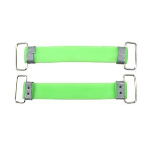  XYT World 2Pcs Battery Fixed Holder Down Strap Band Tie Green Rubber For Motorcycle Dirt ATV Bike
