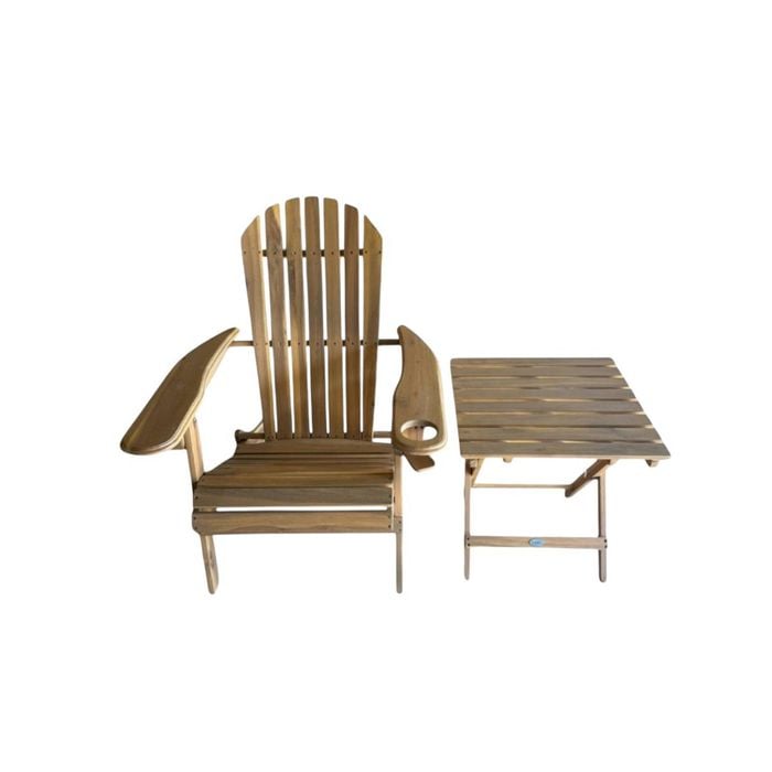 Susu 2-Piece Adirondack Outdoor Sunlounge Set