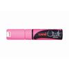Uni Chisel Tip Chalk Marker 8.0mm (Fluoro Pink)