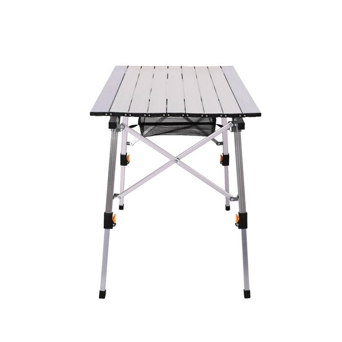 Levede Camping Table Aluminium Roll Up White - Bunnings Australia
