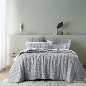 Bianca Langston Comforter Silver Queen/king Bed With Pillowcase