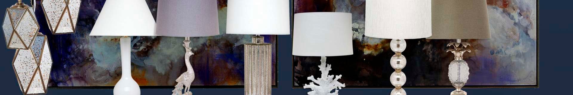 Assortment of lamps.