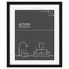 Frames & Hangers Wall Hanging Sleek 40x50cm Picture Art Print Frame Black With Double Mat