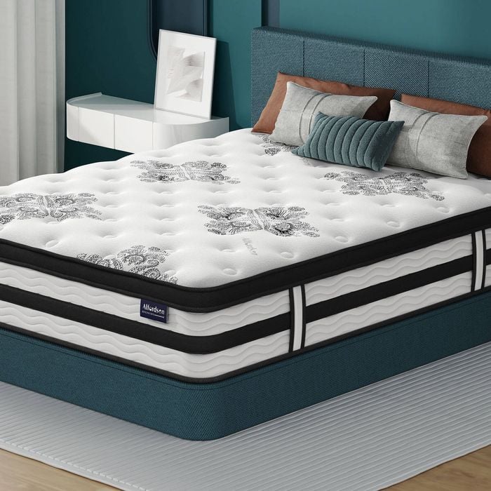 ALFORDSON Mattress Pocket Spring 34CM King Single Bed Euro Top Latex Foam 5 Zone
