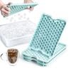 Catzon 3-Piece Mini Ice Cube Tray Set with Lid & Storage Bin
