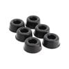 Surface Gard 22mm Black Round Rubber Bumper - 6 Pack