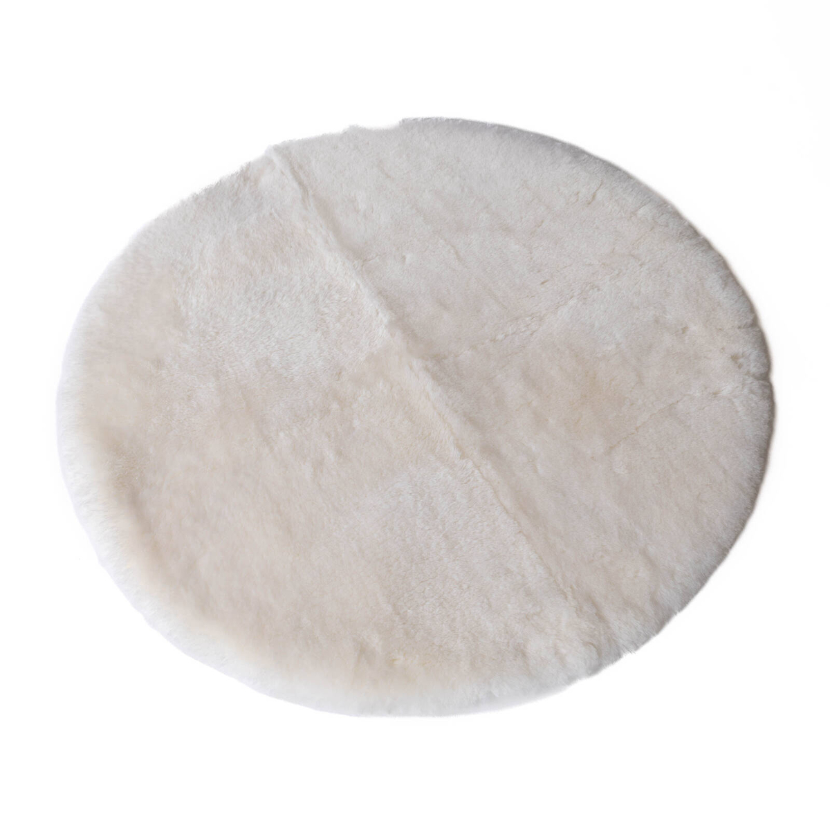 Naturally Sheepskins Ivory Round Lambskin Play Mat / Tummy Time Rug ...
