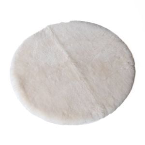 Naturally Sheepskins Ivory Round Lambskin Play Mat / Tummy Time Rug
