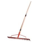 Atlas Trade 14 Tines Braced Garden Rake