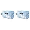 2PK PackIt Freezable Polycanvas Snack Box Bag 23cm - Blue Sky