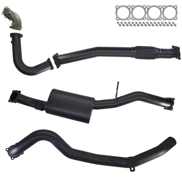 Ignite Exhausts Turbo Back For Nissan Gu Patrol 4.2l Coil Spring Ute 3" Dump Pipe & Muffler 409 Stainless Steel