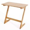 Costway Z Shaped End Table Bamboo Side table-Natural