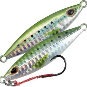60gm Storm Gomoku Koika Jig - Slow Pitch Jig Fishing Lure - Green Sardine