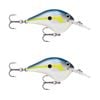 2x Rapala Dives to 8ft 5cm Crankbait Fishing Lures - Helsinki Shad