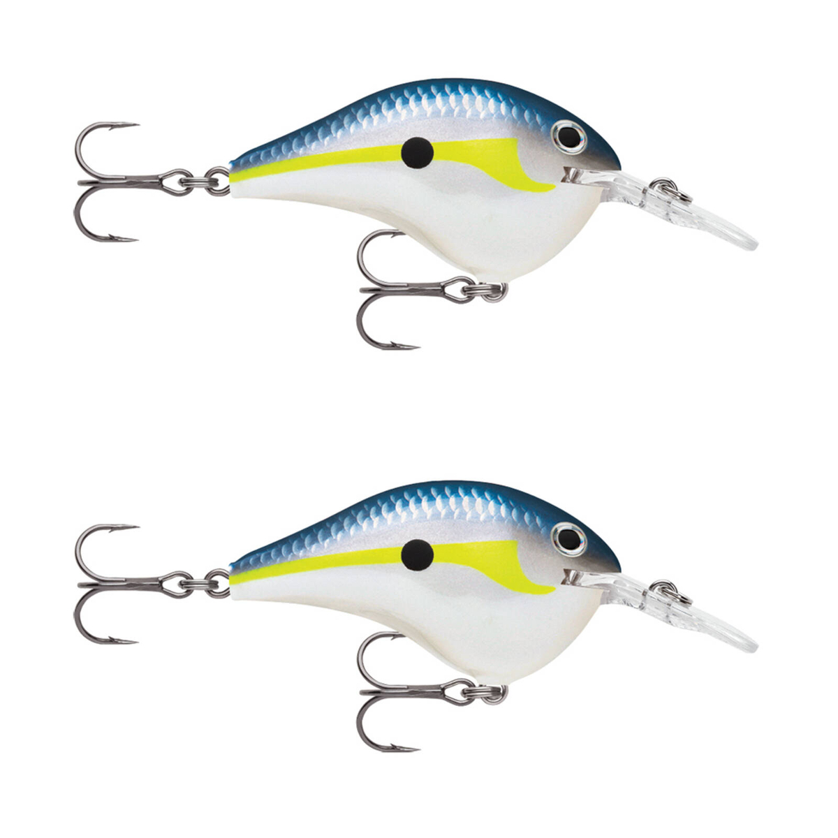2x Rapala Full Color Fishing Decals - UV Resistant Stickers For Boat, Tackle Box & Rod