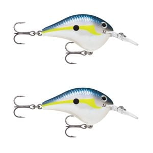 2x Rapala Dives to 8ft 5cm Crankbait Fishing Lures - Helsinki Shad