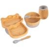 Tiny Dining 5pc Bamboo Llama Baby Weaning Set