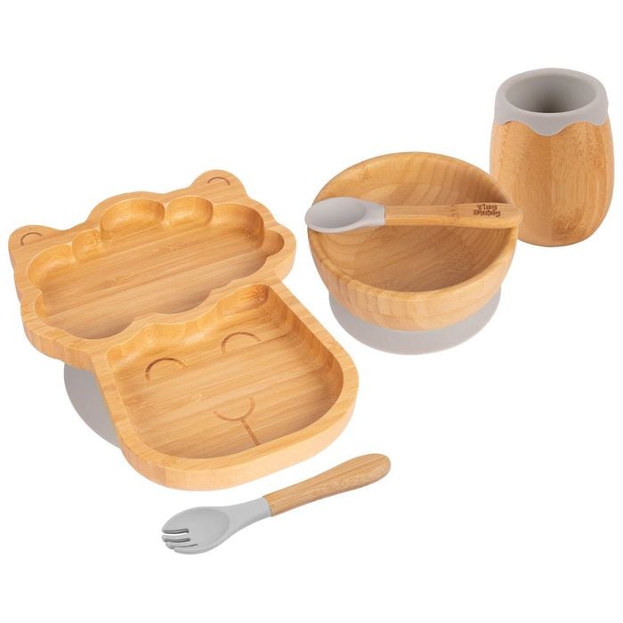 Tiny Dining 5pc Bamboo Llama Baby Weaning Set