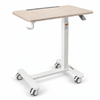 Altus Pneumatic Mobile Standing Desk with Wheels Laptop Workstation - Timber