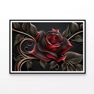 Roses Artistic Flower Design  Print 100% Australian Made 120x90cm  (Poster)