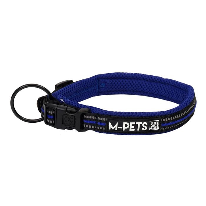 M-Pets Adjustable 50cm Hiking Soft Pet/Dog Neck Collar Medium Electric Blue