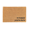 Smart Home Products 60 x 40cm So Happy You're Here Outdoor Coir Mat