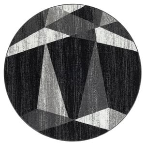 Adore Geometric Textural Rug Grey - 200 x 200 cm