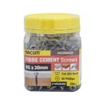 Macsim 8G x 30mm Fibre Cement Screws Galvanised - Jar 200