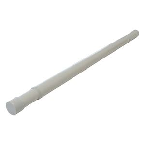 Italio 1220-1830mm White Extendable Wardrobe Rail