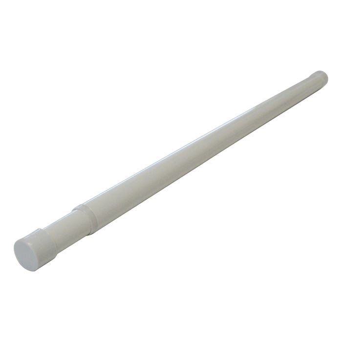 Italio 1220-1830mm White Extendable Wardrobe Rail