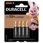 Duracell Coppertop AAA Batteries - 4 Pack
