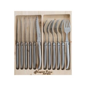 Laguiole Jean Neron 12pc Cutlery Set - Stainless Steel