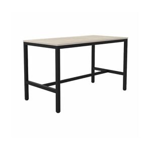 Olg Axis Bar Leaner 4 Leg Black Frame Nordic Maple Top L2400mm X W600mm