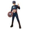 3pc Marvel Size 5-6y Captain America Premium Kids Costume Set Cosplay Dress Up