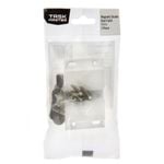 Taskmaster 67mm White Magnetic Push To Open Double Door Catch