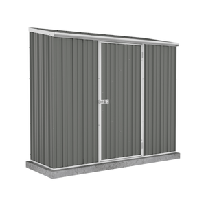 Absco Sheds 2.26 x 0.78 x 1.95m Woodland Grey Single Door Space Saver Garden Shed