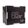 66fit - 3 In 1 Plyometric Jump Box Black For Wooden Plyo, Platform And Jumping Agility