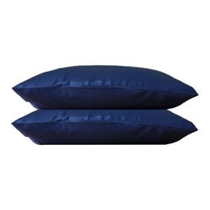 2pc Canningvale Beautysilks Pillowcase Home Bedding Indigo Blue