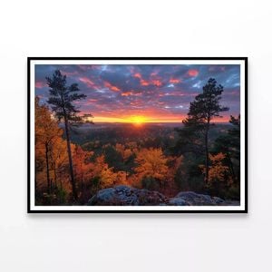 Sunset in the Mountains  Print 100% Australian Made 120x90cm  (Poster)
