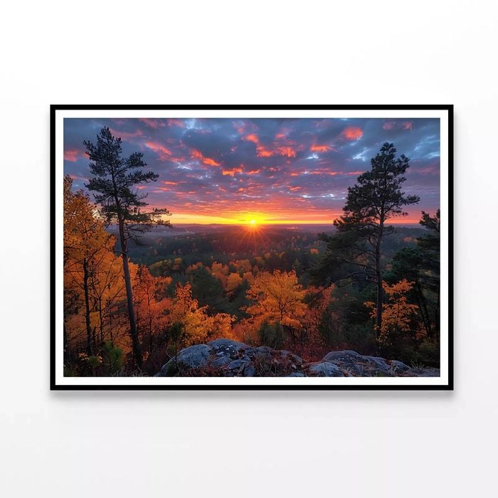 Sunset in the Mountains  Print 100% Australian Made 120x90cm  (Poster)