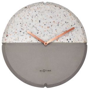 NeXtime Conrazzo 32cm Analogue Wall Clock Round - Grey