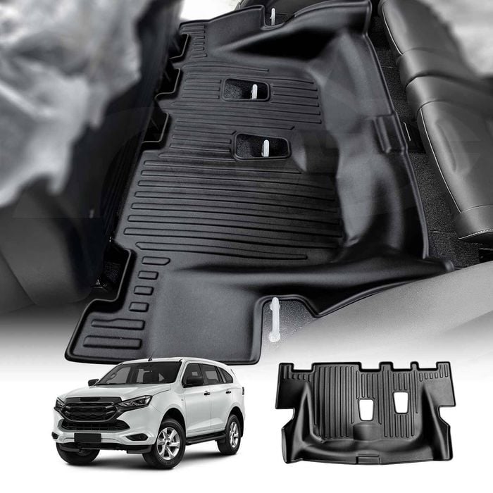 3D Heavy Duty All Weather Car Mat Floor Liner Third Row Seat for Isuzu MU-X MUX 2022-Onwards