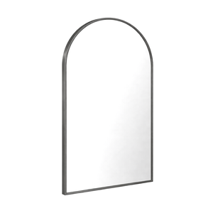 Barelli 900 x 600mm Signature High Specification Forma Arch Gun Metal Grey Framed Mirror