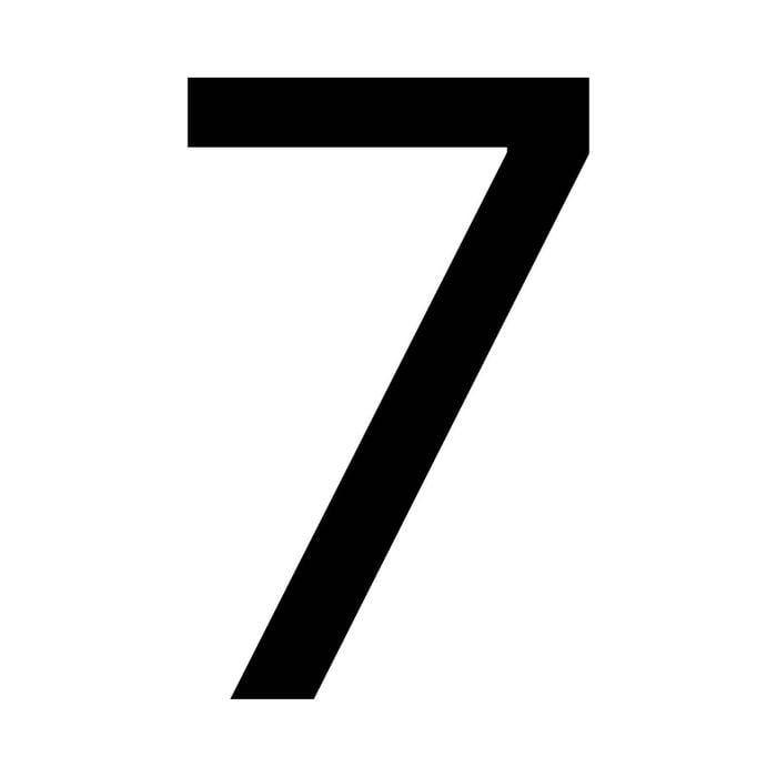 Numero Black Vinyl Transfer 7