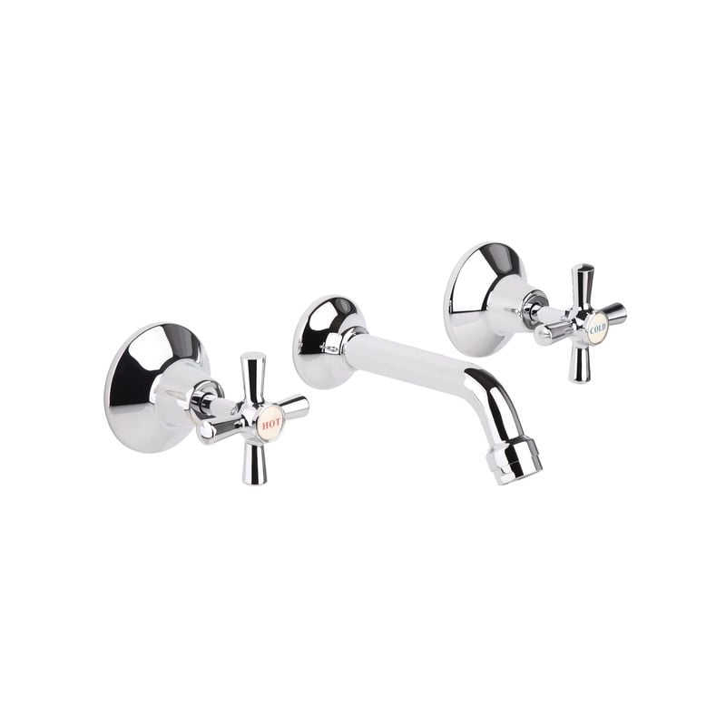 Cadenza Ceramic Disc Bath Set Chrome 