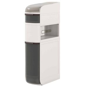 Costway 4-tier Narrow Kitchen Storage Cabinet Movable Storage Trolley Cart