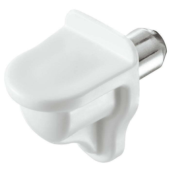 Hafele White Plastic Shelf Support - 100 Pack