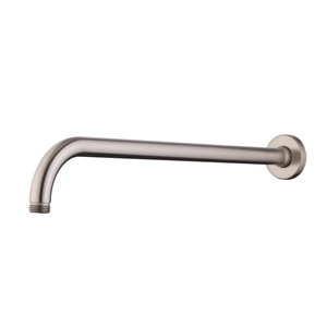 Oliveri 424mm Brushed Nickel Rome Angled Wall Mounted Shower Arm