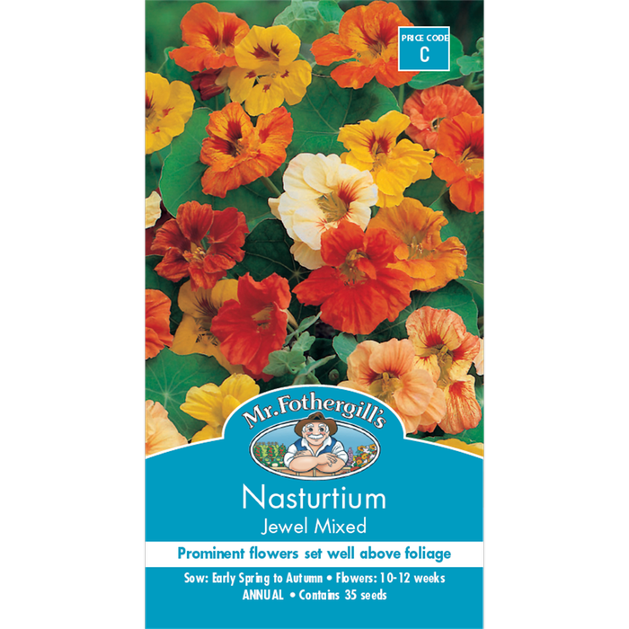 Mr Fothergill's Nasturtium Jewel Mixed Seeds