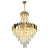 Eli & Co. Lighting Aria 23-Light Gold Crystal Tiered Chandelier – 80cm